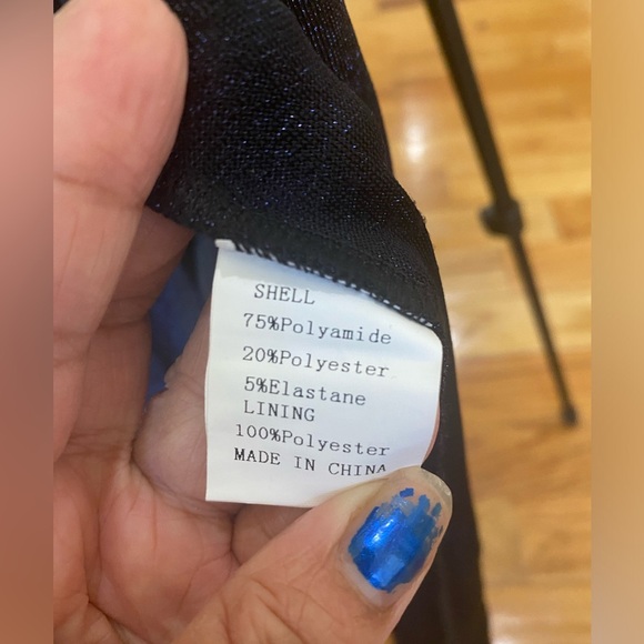 BTFBM Women Off Shoulder Bodycon Dress with Slit Glitter Ball Gown Maxi Dress S - Picture 13 of 13